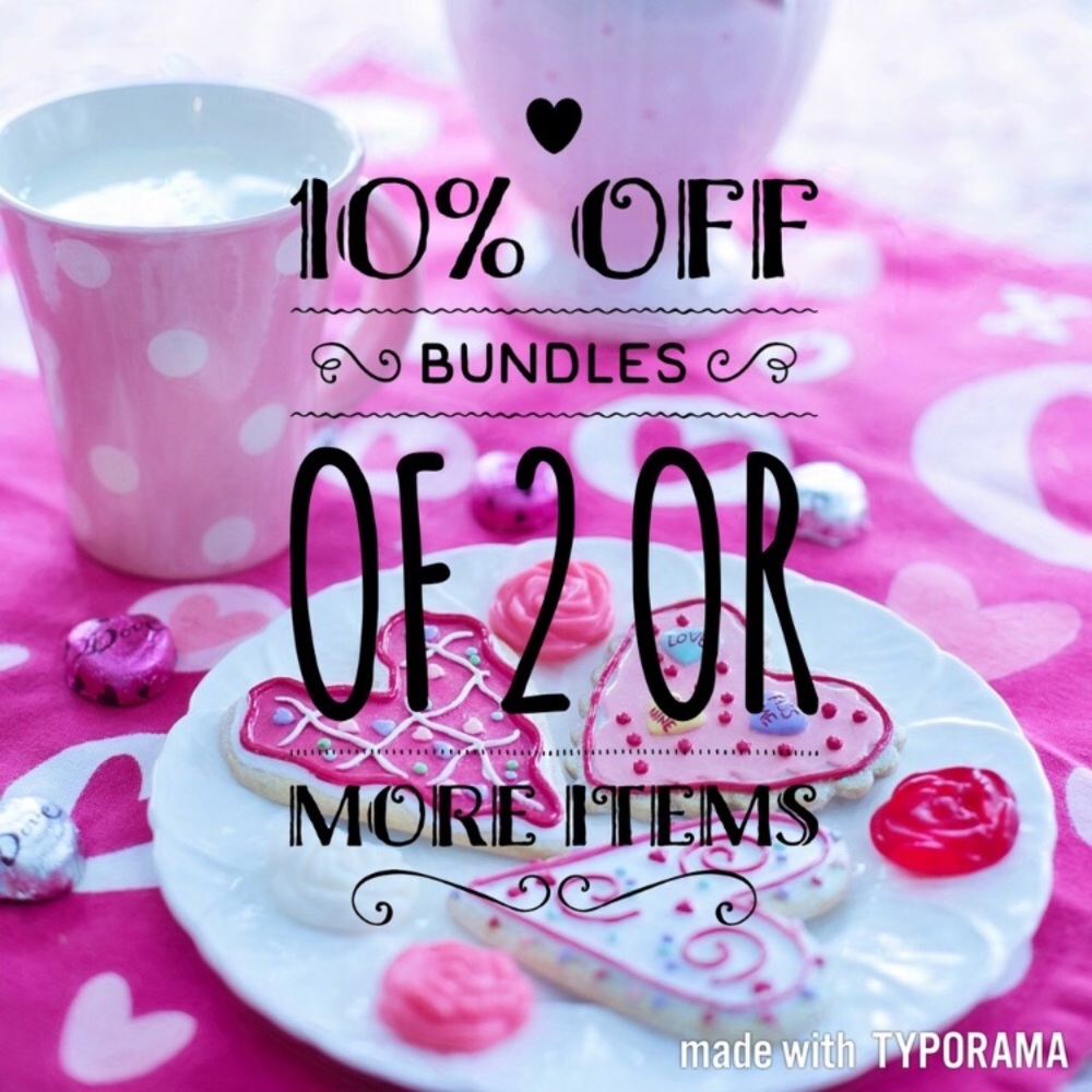 10% off bundle of 2 or more 🤗!!